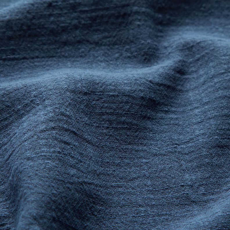 Linen look cotton fabric – royal blue,  image number 2