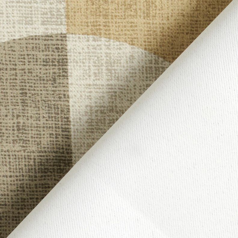 Blackout Fabric Abstract Arches – khaki/light taupe, image number 4