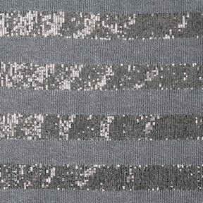 Horizontal Stripes Glitter Sequin Knit – grey, 