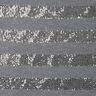 Horizontal Stripes Glitter Sequin Knit – grey,  thumbnail number 1