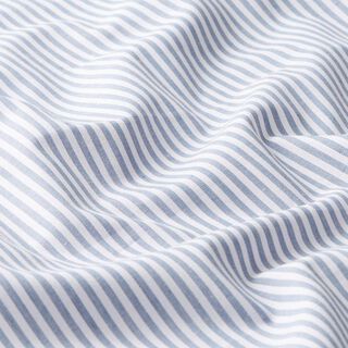Cotton Poplin Stripes, yarn-dyed – denim blue/white, 