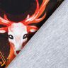 French terry Panel Fire stag | Glitzerpüppi – black/orange,  thumbnail number 4