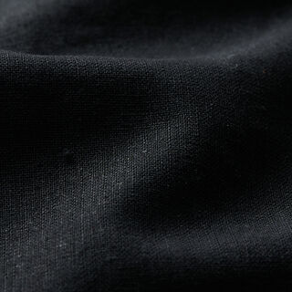 Linen Cotton Blend Plain – black, 