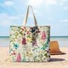 Decor Fabric Half Panama Meadow flowers – natural/raspberry,  thumbnail number 10