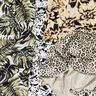 Viscose Linen Blend blurred flowers digital print – light beige/black,  thumbnail number 5