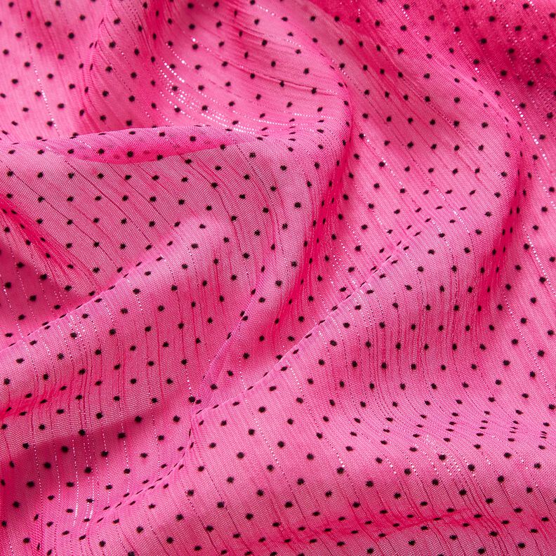 Glitter stripes and dots chiffon – purple, image number 2