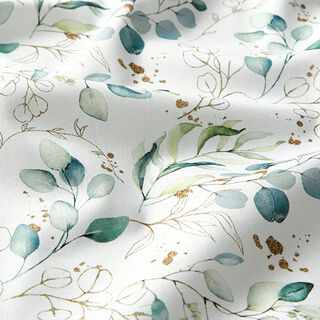 Cotton Poplin Digital Print Eucalyptus – offwhite, 