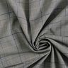 Glen Plaid Stretch Viscose – grey/indigo,  thumbnail number 3