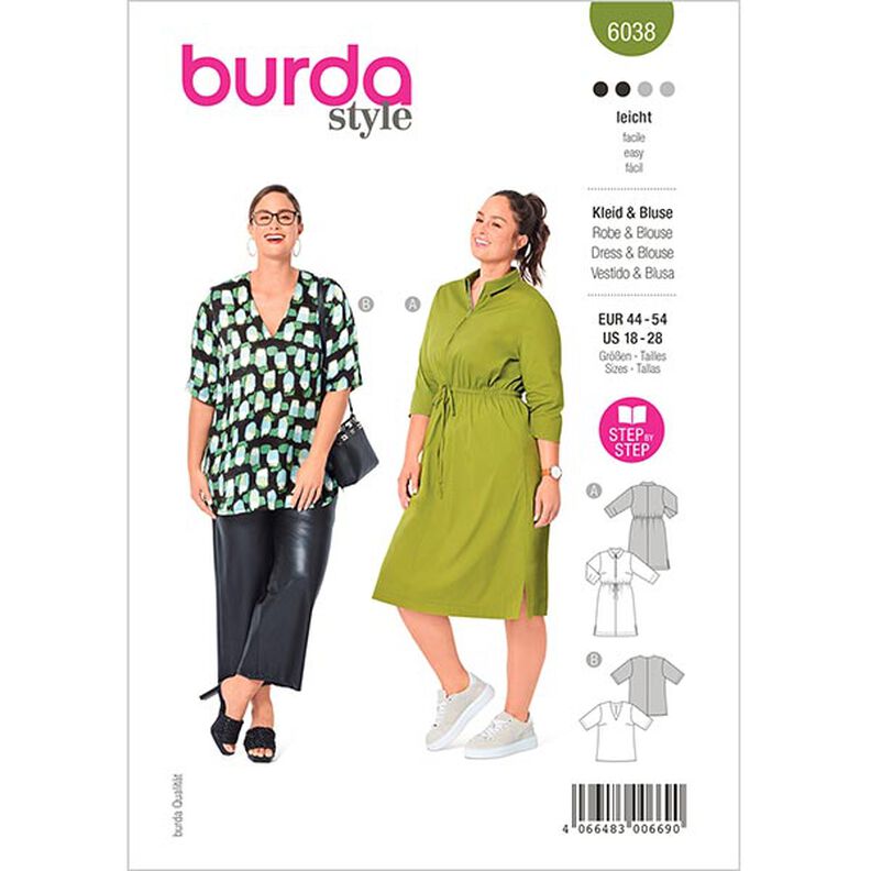Dress / Blouse, Burda 6038 | 44 - 54,  image number 1