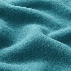 Wool fleece pure new wool Plain – turquoise, 