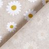 Decor Fabric Half Panama small daisies – natural/white,  thumbnail number 4