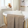 Towelling Fabric Stretch Plain – beige,  thumbnail number 7