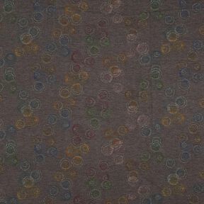 Viscose Jersey Colourful Circles – stone grey, 