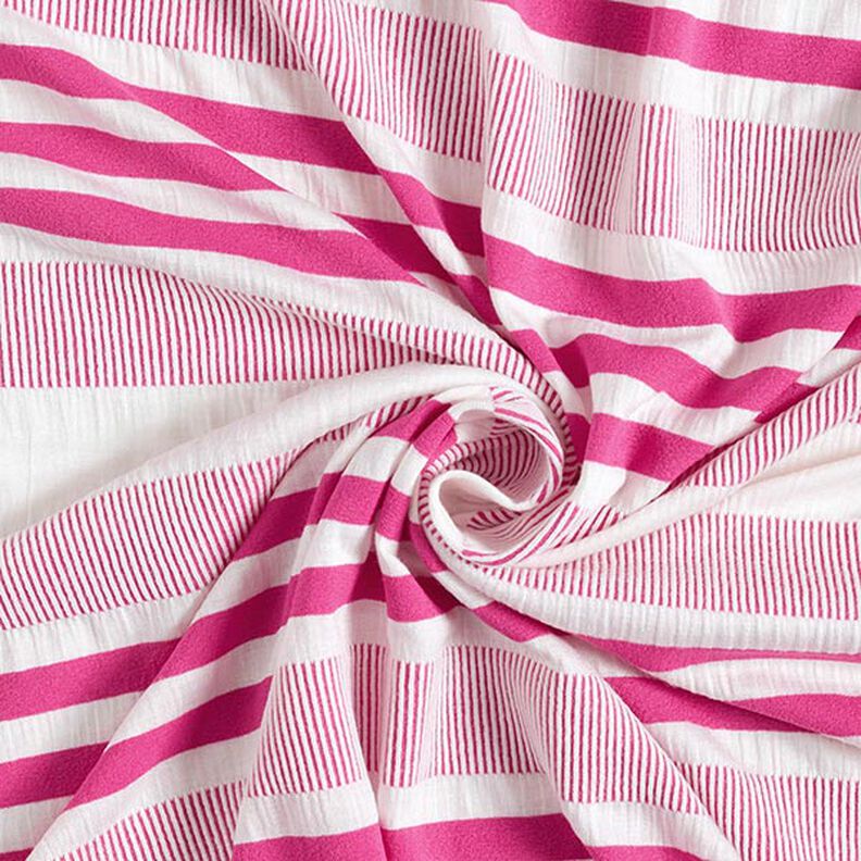 Crushed viscose jersey – white/pink,  image number 4