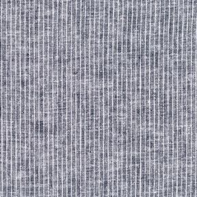 Linen Cotton Blend Narrow Stripes – midnight blue/white, 