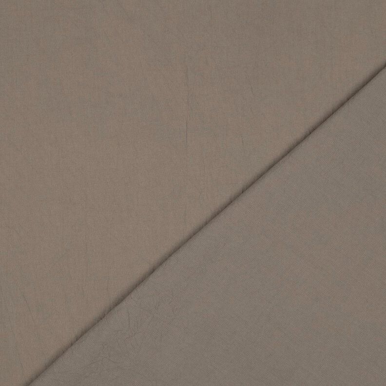 Cotton crinkle pre-washed – dark taupe,  image number 3