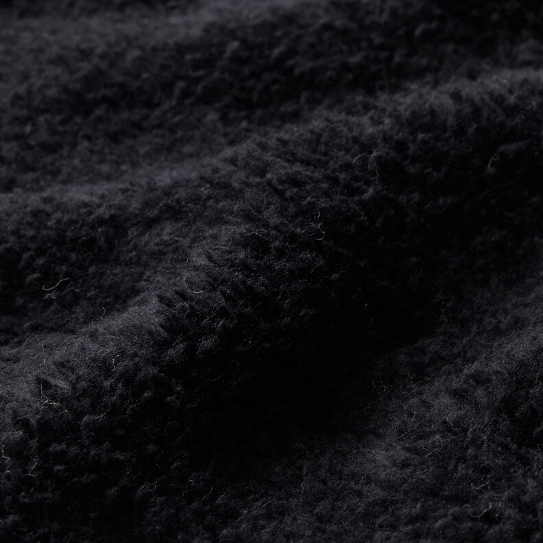 Plain sherpa Cotton Blend Plain – black,  image number 2