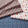 Cotton Poplin elegant floral tendrils – white/berry,  thumbnail number 5
