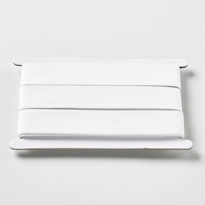Smooth elastic tape [3 m | 25 mm] – white,  image number 1