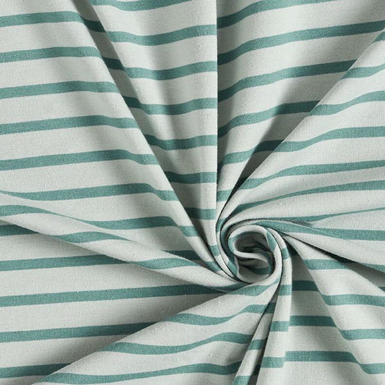 Narrow & Wide Stripes Cotton Jersey – pale mint/peppermint,  image number 3