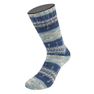 Meilenweit 100 Denim Mix Blue, 100g | Lana Grossa – light blue/dark grey, 