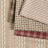 Decor Fabric Half Panama stripes with stars – natural/burgundy,  thumbnail number 5