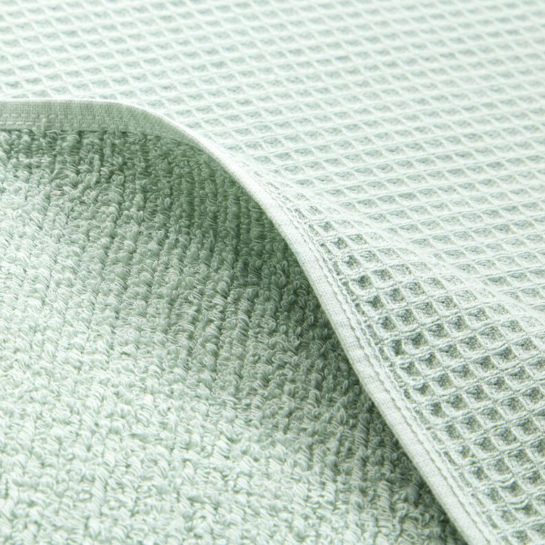 Towelling Fabric/Waffle Piqué Plain – pale mint,  image number 5