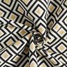 Decor Fabric Jacquard Art Deco Diamonds – offwhite/gold,  thumbnail number 3