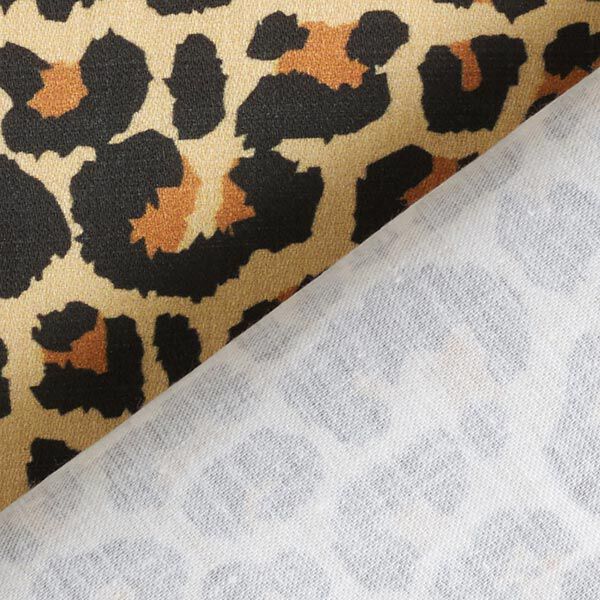 Decor Fabric Cotton Satin Leopard Print – brown,  image number 4