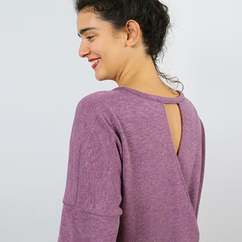 FRAU VEGA - casual jumper with a wrap look in the back, Studio Schnittreif  | XS -  XXL,  image number 4