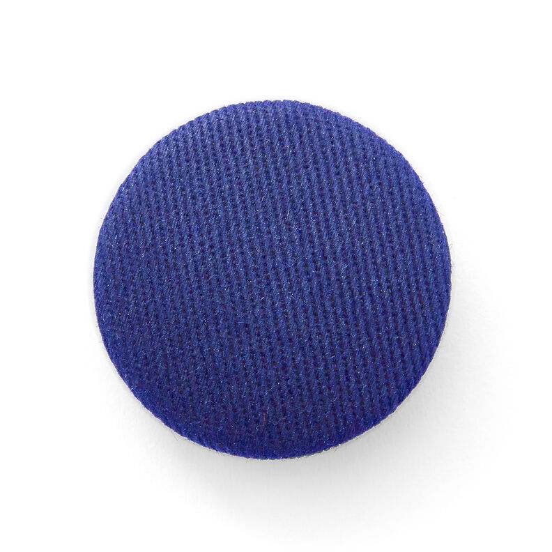 Covered button, Cotton Twill – royal blue,  image number 1