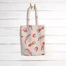 Decor Fabric Panama king prawns – cashew/fire red,  thumbnail number 8