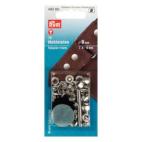 Tubular Rivets [15 pieces | Ø 9 mm] - silver metallic| Prym, 