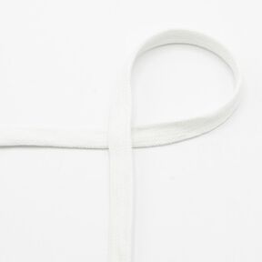 Flat cord Hoodie Cotton [15 mm] – white, 
