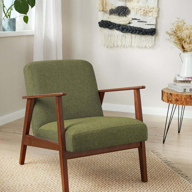 Upholstery Fabric Teddy soft – olive, image number 4