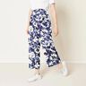 viscose fabric watercolor wild roses – navy blue/offwhite,  thumbnail number 6