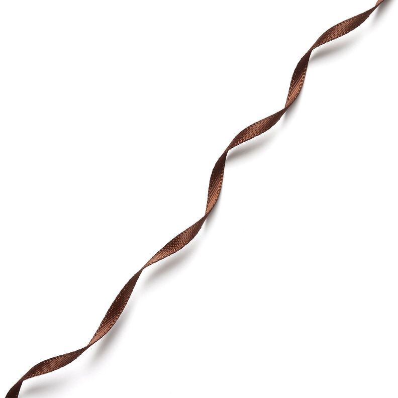 Satin Ribbon [3 mm] – dark brown,  image number 2