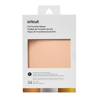 Cricut Metallic Transfer Sheet [ 10,1 x 15,2 cm | 24 pieces ], 