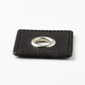 Eyelet patch [30 x 30 mm] – black/metallic silver, 
