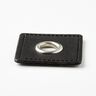 Eyelet patch [30 x 30 mm] – black/metallic silver,  thumbnail number 2