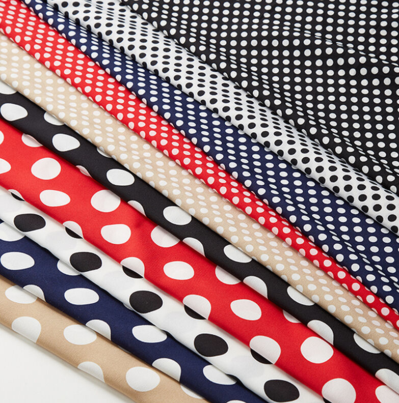 Crepe Weave polka dots [2.5 cm] – red,  image number 5