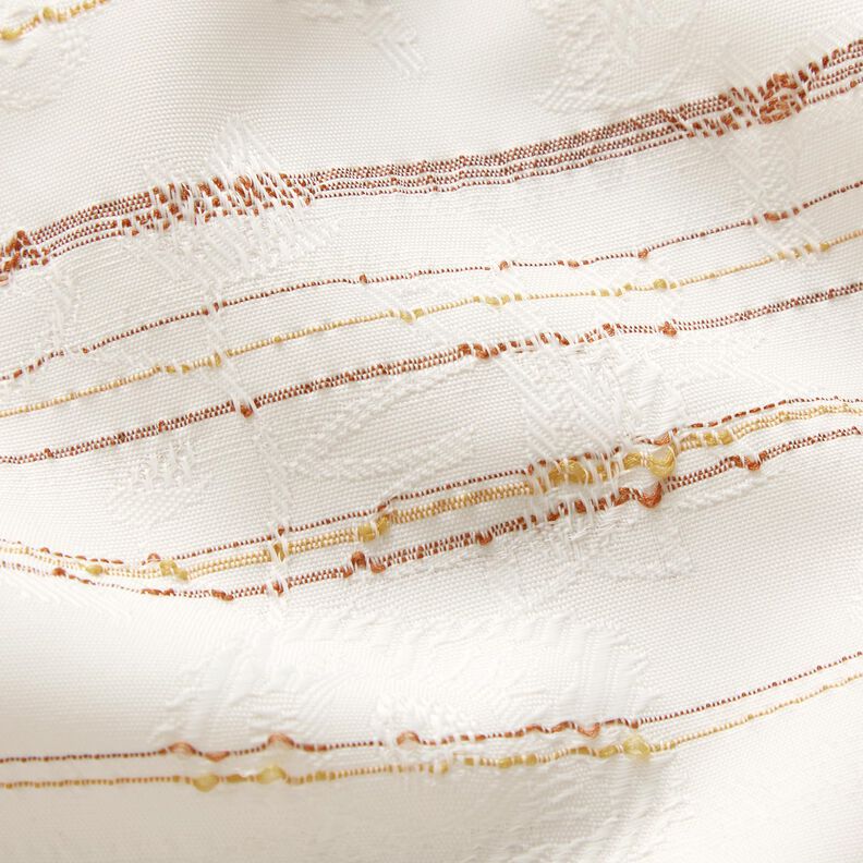 Irregular stripes blouse fabric – white,  image number 6