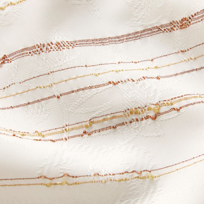 Irregular stripes blouse fabric – white, image number 6