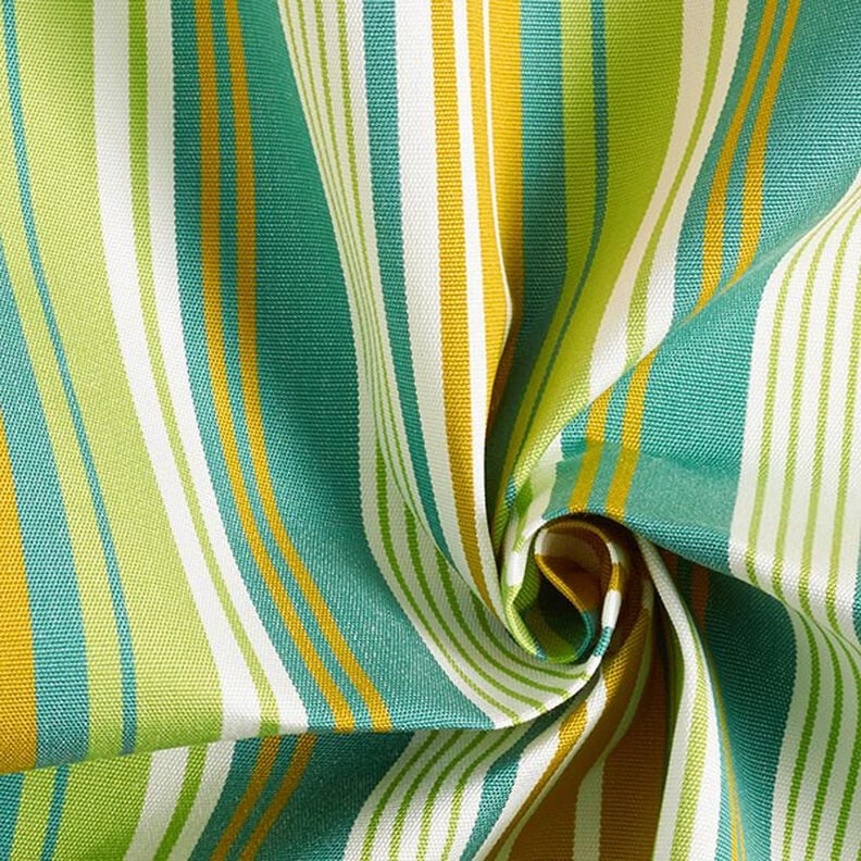 awning fabric Blurred Stripes – mustard/light green,  image number 4