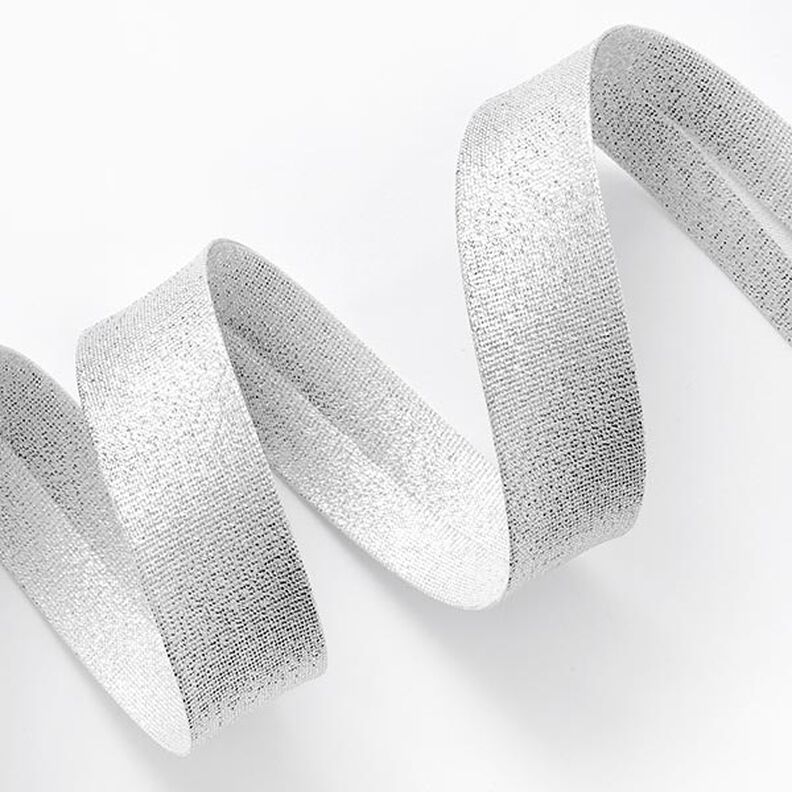 Bias binding Metallic [20 mm] – metallic silver,  image number 1