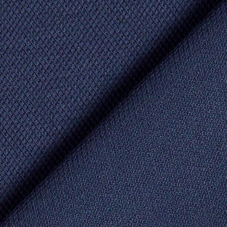 Cotton Jersey Fine Piqué – navy blue,  image number 3