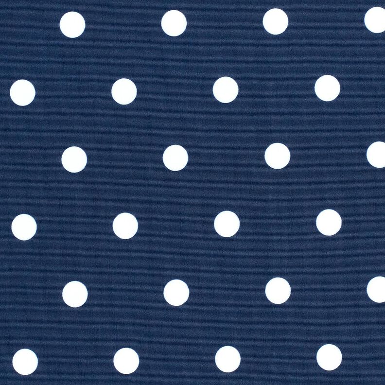 Swimsuit Fabric Polka dots – navy blue/white,  image number 1