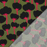 LENZING™ ECOVERO™ viscose fabric  Poppies | Nerida Hansen – olive/black,  thumbnail number 4