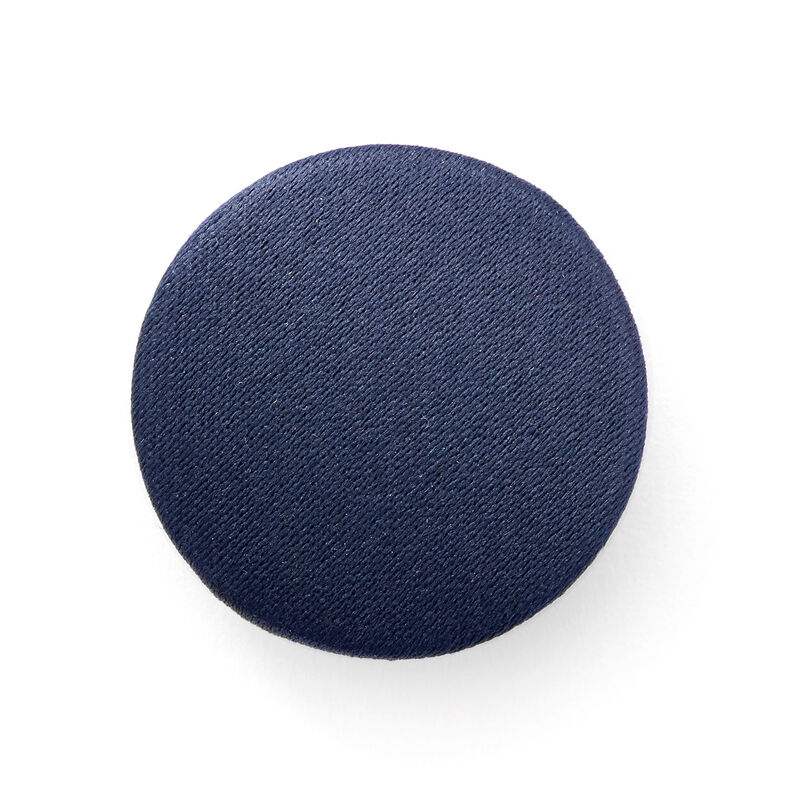 Covered button, Duchesse Satin – denim blue,  image number 1