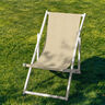 Outdoor Deckchair fabric Plain 44 cm – beige,  thumbnail number 4